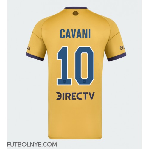 Camiseta Boca Juniors Edinson Cavani #10 Visitante Equipación 2025-26 manga corta
